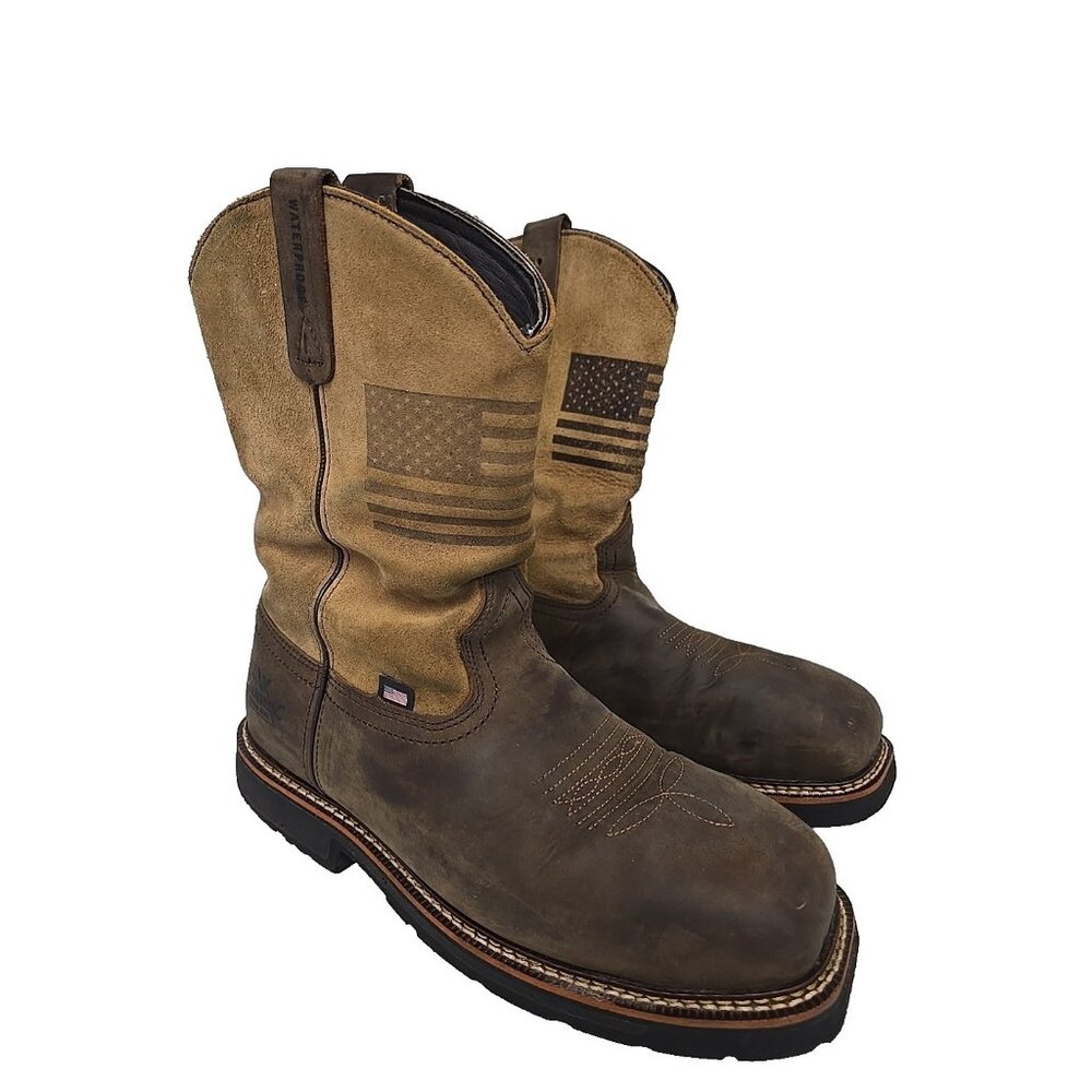 Thorogood Men's 11" Composite Toe WP Western Wellington U.S.A. 804-4338 9.5 EE
